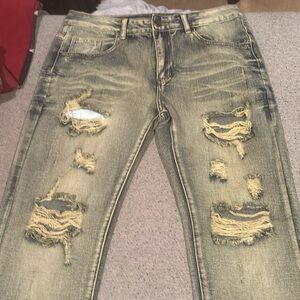 light wash slim jeans size 32 mens